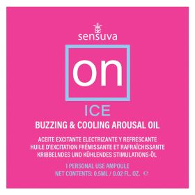 On Ice Buzzing & Cooling Female Arousal Oil - 0.01 Oz. Ampoule
