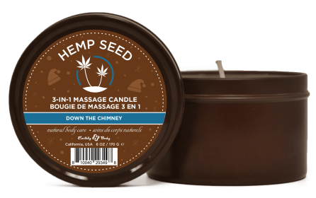 Hemp Seed 3-in-1 Massage Candle Down the Chimney 6oz/ 170 G