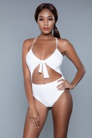 1983 Delaney Swimsuit (Color: White, size: XL)