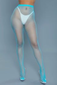 2302 Up All Night Pantyhose (Color: Turquoise, size: Q)