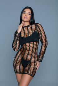 2296 Carson Cover Up (Color: Black, size: L/XL)