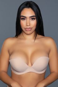 2305 Barely Even There Adhesive Bra (Color: Nude, size: B)
