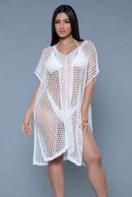 2408 Madelyn Cover-Up (Color: White, size: L/XL)