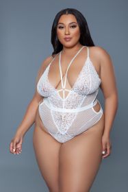 2267 Elise Bodysuit (Color: White, size: M)