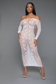 2361 Late Last Night Night Dress (Color: White)