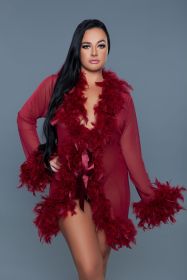BW834S Lux Robe (Color: Maroon)