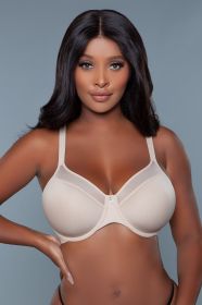 2215 Seamless Kristy Full Coverage Bra (Color: Nude, size: C)