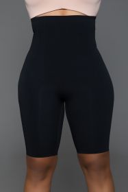2349 Shape Sculpting Shaper Shorts (Color: Black, size: 1X/2X)