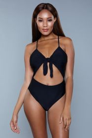 1983 Delaney Swimsuit (Color: Black, size: M)