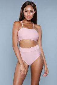 1986 Chanity Swimsuit (Color: Pink, size: M)