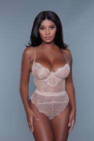 2014 Bettany Bodysuit (Color: Nude, size: L)