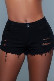 J16 Curves For Days Shorts (Color: Black, size: L)