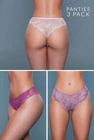 22093PK Hadlee Tanga 3 Pack (Color: Nude/Brown/Burgundy, size: L)