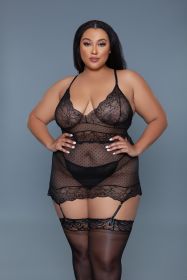 2273 Ryder 2 Piece (Color: Black, size: L)